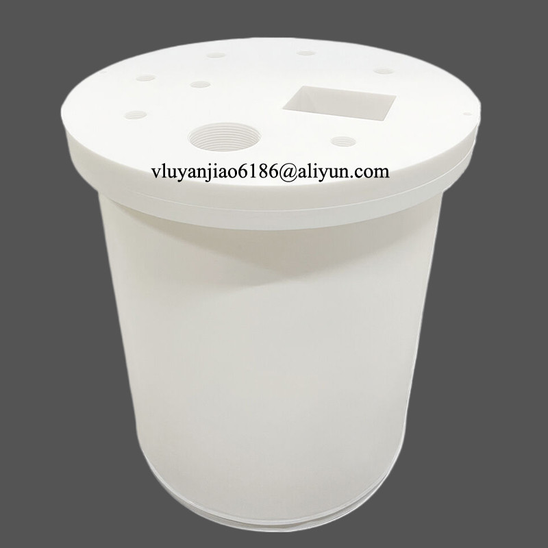 Industrial Polytetrafluoroethylene PTFE Container With Non Stick Surface