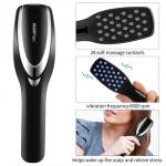 USB Phototherapy Scalp Massager Comb , Anti Hair Loss Electric Straightener Comb