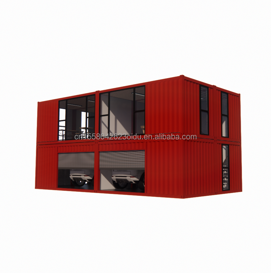 Customizable Flat Package Prefabricated House with Modern Design Style and Aluminum Alloy Windows