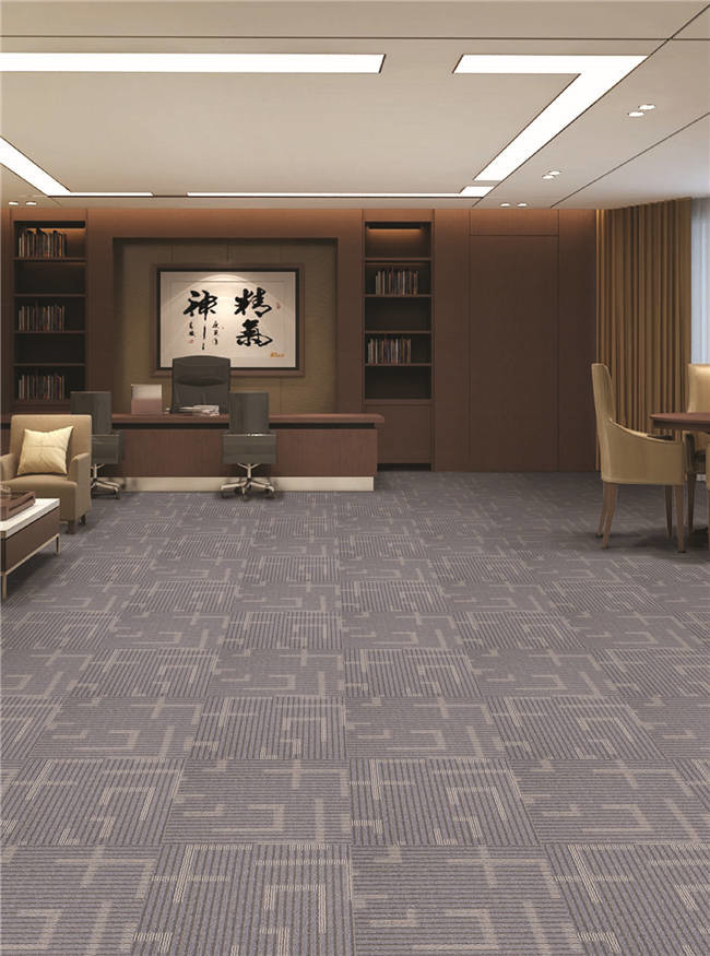 3.5 - 4mm Pile Height PP Carpet Tile 100% Bcf PP Yarn Type For Project
