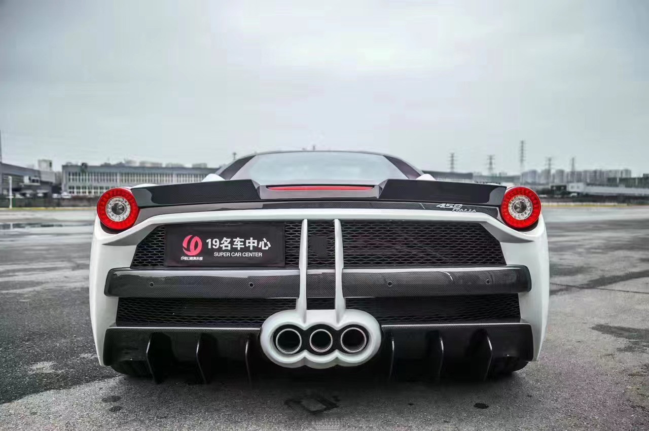 Auto Parts ForFerrari 458 Body Kit 458 Upgraded Misha Style Front and Rear Bumper Side Skirt Hood Spoiler Body Kit
