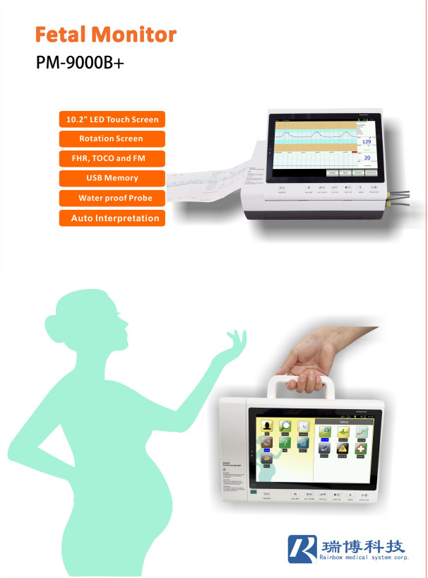 Portable Ultrasound Fetal Doppler OEM Available For Baby Heart Monitor LCD Display