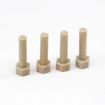 Industrial PEEK 1000 Machined Parts Screw High Temperature Resistance