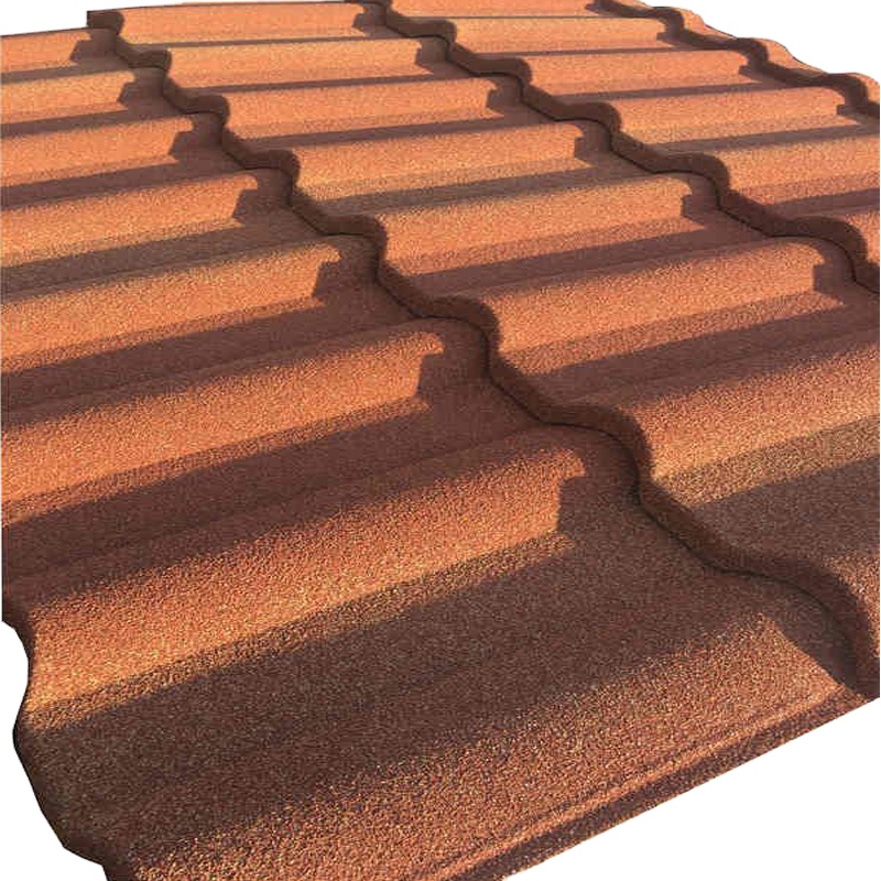 PVC Material and 2.7kg/pcs Weight Blue Anti-Fade Stone Coated Metal Roofing Tile with High Durability