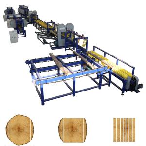 Wholesale Twin Vertical Bandsaw Mill Wood Production Line 150-200CBM Per Hour from china suppliers