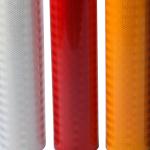 ODM Adhesive EGP Reflective Sheeting Orange Vinyl For Road Safety