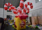 Giant Colorful Inflatable Christmas Stick / Inflatable Candy Cane Stick /