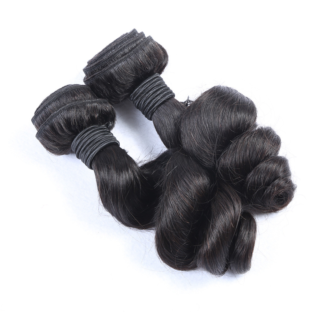Virgin brazilian unprocessed wholesale Loose wave popular hair weft natural black