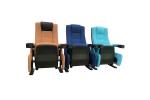 Commercial Cinema Folding Chairs With Cupholder Fabric Foam Upholstery
