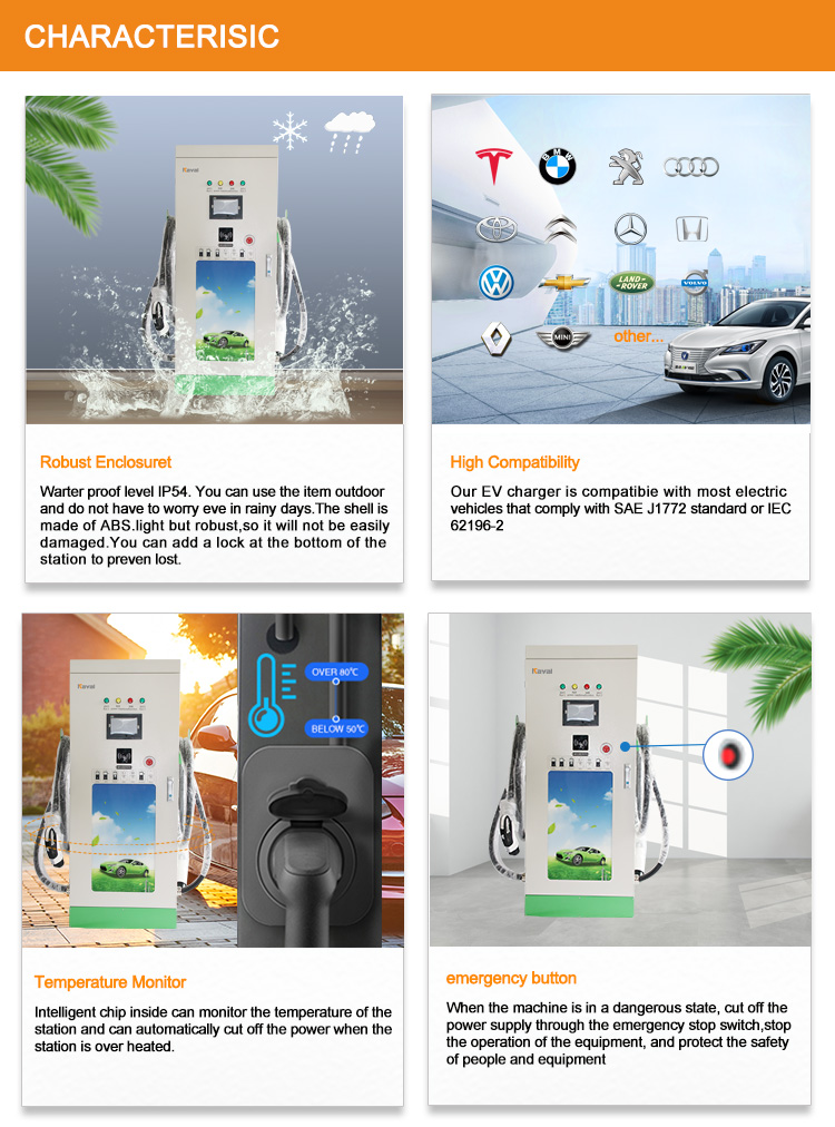 CCS Dual Guns Electric Vehicle Car EV Charging Station 320kw EV Charging Pile