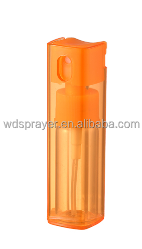 Customized Colour 10ml Perfume Bottle Square Shape Plastic Perfume Bottle