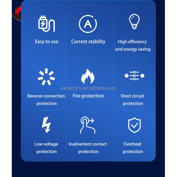 12V 4A 3A 2A Solar Auto Digital Battery Charger with LCD Display Reverse Connecting Protection Connector Current Protection