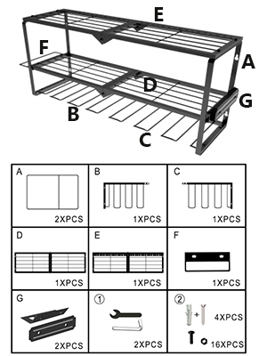 7 Drill Holders Metal Tool Box Organizers for Easy Cordless Drill and Tool Organization