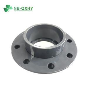Wholesale 45 Degree Gray Water Supply Pn16 Pipe Fitting DIN Plastic Flange PVC Van Stone Flange from china suppliers