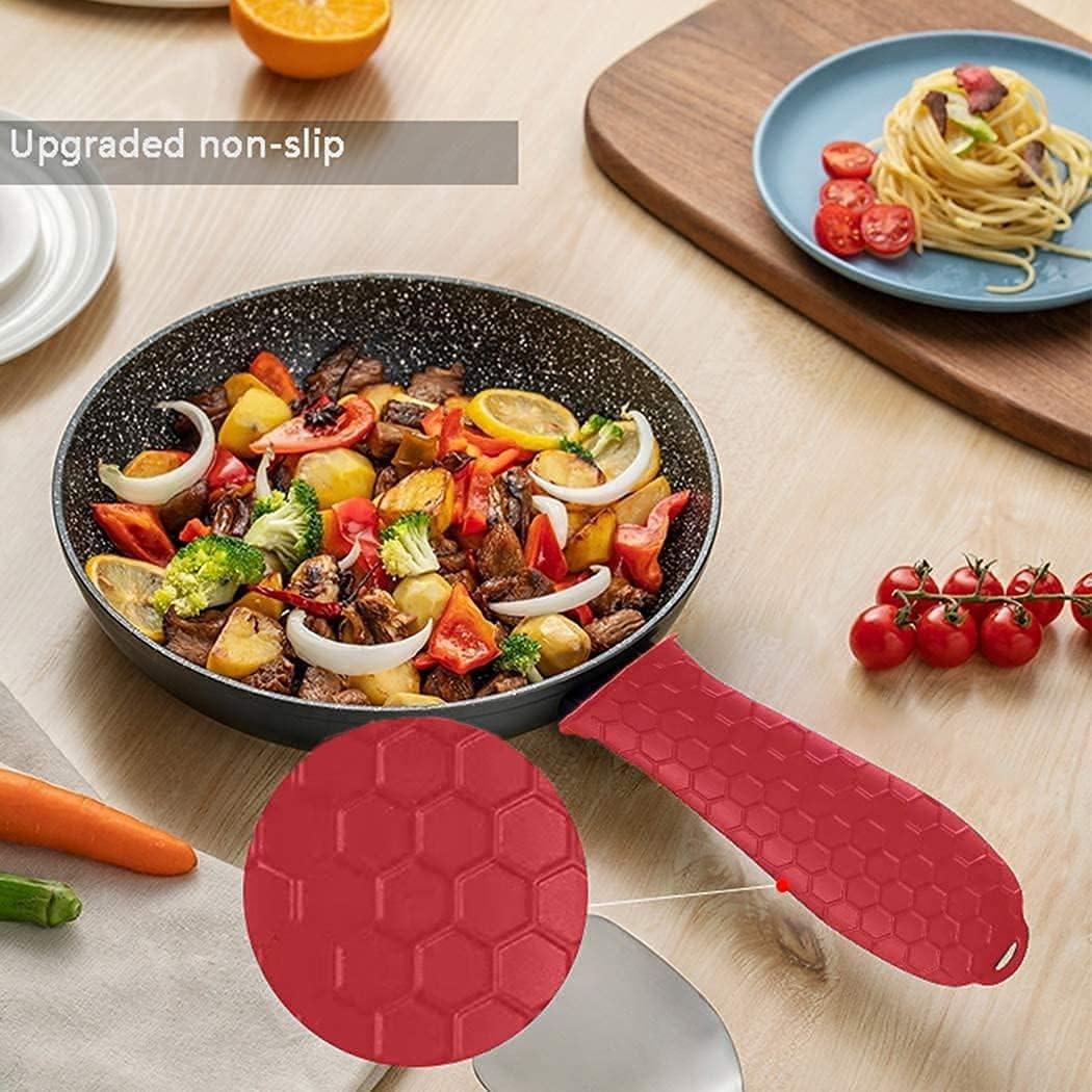 Silicone Hot Handle Holder Heat Resistant Cast Iron Skillets Handles Grip Covers For Pan Pot