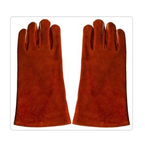 Wholesale Winter Red Cow Split Leather Welding Work Gloves from china suppliers