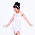 Lyrical Modern Dance Costumes Children’S Sparkle Polyester Mesh Fabric Dress
