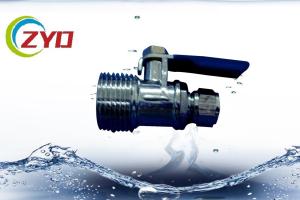 Wholesale NPT Thread Gas Ball Valve , Small Mini Full Port Brass Ball Valve For Air from china suppliers