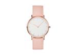 7mm Thickness Style Quartz Ladies Wrist Watches Alloy Genuine Leather Strap 2