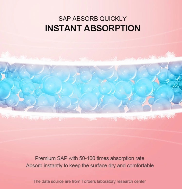 Waterproof Polyethylene Film Day Use Organic Sanitary Napkins