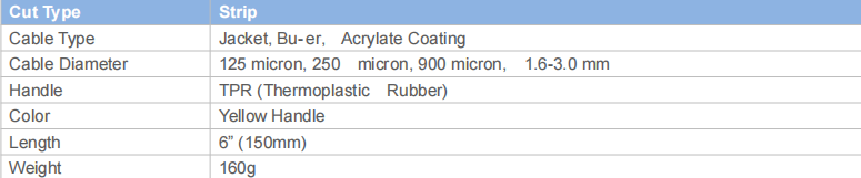 Fiber Optic Stripper Tree Hole technical specifications and dimensions