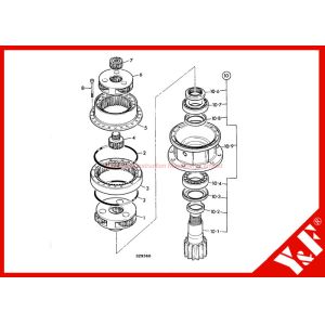 Buy cheap High Precision Jcb Js220 Track Excavator Gearbox Assembly Long Life from wholesalers