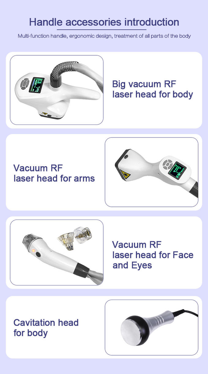 Best rf vacuum cavitation machine / vela vacuum roller body shape slimming machine LF-162