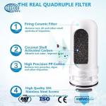 Commercial Household Tap Faucet Water Purifiers 2L/ Min 0.5μM Rustproof