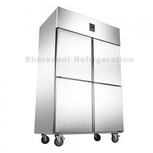 Wholesale SS201 Stainless Steel Upright Refrigerator Double Temperature 4 Door Fridge Freezer from china suppliers