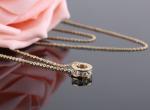 Rome Number Pendant Necklace Diamond Stainless Steel Jewelry Rose Gold Fashion