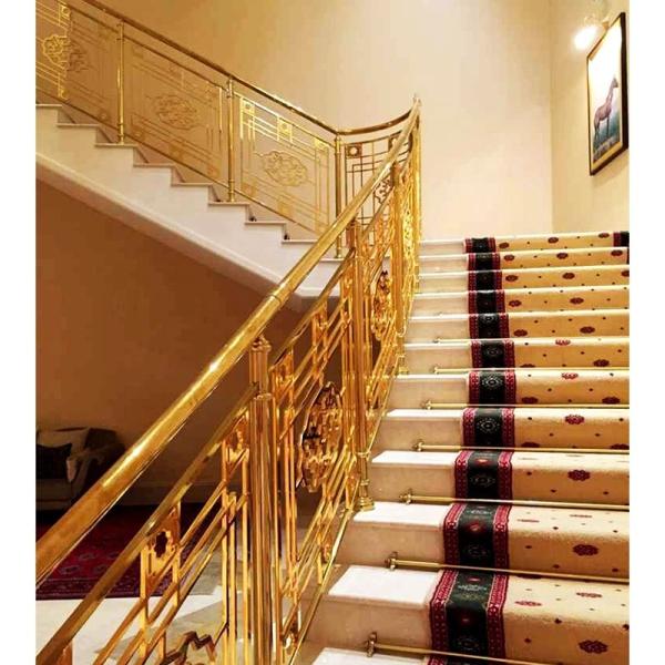 Custom Metal Decorative Railing SS Baluster Stainless Steel Plate Railing For