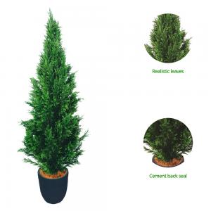 Wholesale Cypress High Density Bonsai Evergreen Artificial Plants 1.2m-2m from china suppliers