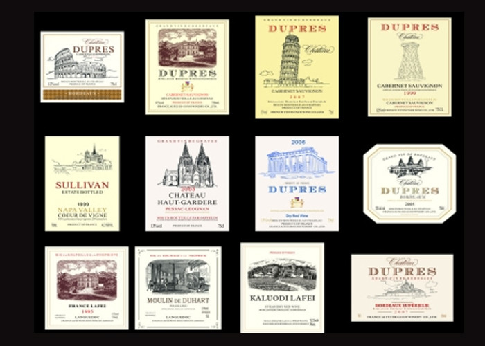 Transparent Paper Waterproof Wine Labels Anti - Ultraviolet UV Coating Craft