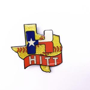 Wholesale Popular Sports Trading Pins , Glitter Epoxy Pin Badge For Collectible from china suppliers