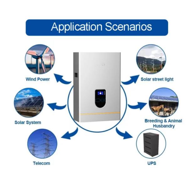 Wall Mount Battery Lifepo4 Power Wall Battery 10kwh 48v 200ah Solar Energy Storage Battery