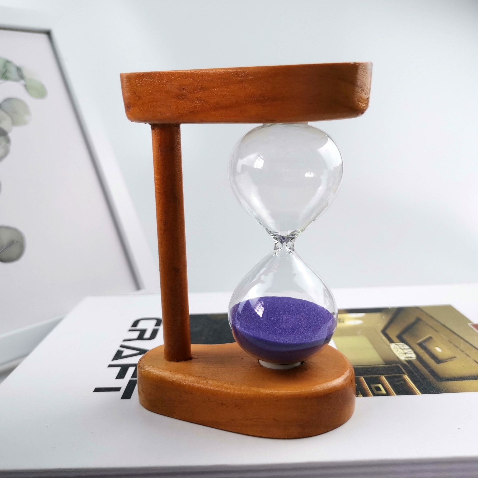 Wholesale Promotional Wooden Sand Timer Hourglass For Kids