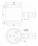 Tension/Compression Load Cell 5kg Force Measurement Transducer 50N