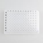 Medical Grade Polypropylene 96 Well 0.2 Ml Half Skirt PCR Plate With Black