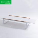 Outdoor Sun Loungers Adjustable Reclining Aluminium Sunbed for Hotel and Outdoor