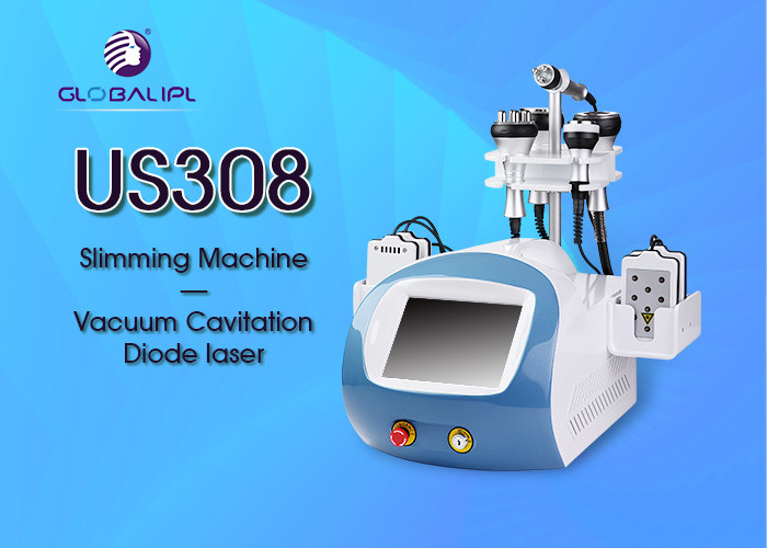 Beauty Salon Vacuum Cavitation System / Beauty Slimming Machine 6 Handles