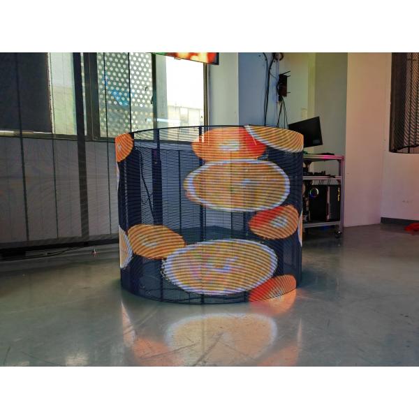 Flexible Installation Glass Transparent LED Display Outdoor Grille Large LED Display Screen
