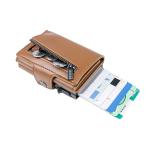 Sample Luxury Slim Card Holder Anti Rfid Anti-theft Pu Leather Cardholder Smart