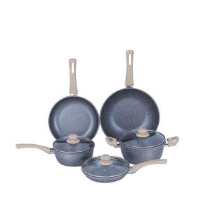 Wholesale Maifan Stone Non Stick Aluminium Cookware Sets With Lid Customized Logo from china suppliers