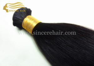 Wholesale 22&quot; Virgin Human Hair Bulk for sale - 22&quot; Black Real Virgin Remy Human Hair Bulk Extensions For Sale from china suppliers