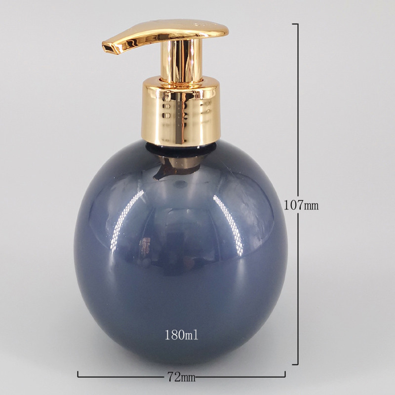 Gray Blue 24mm Bulb 180ml Empty Lotion Containers