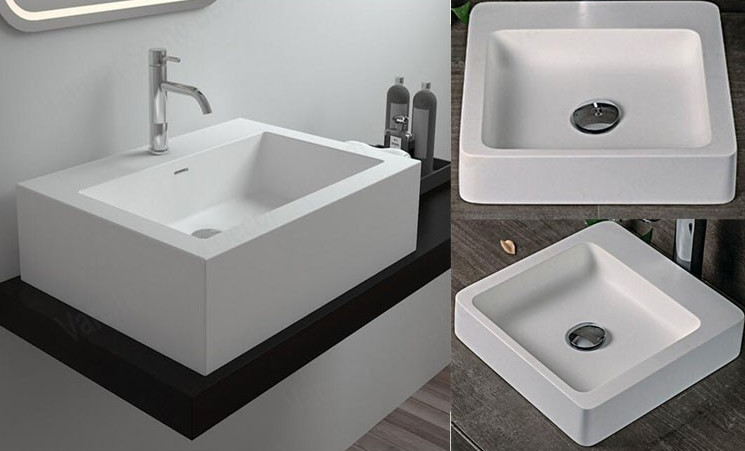 Bathroom Pedestal Basins , Bathroom wash basin 620*510*880 mm Size