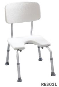 China U shape shower bench with backrest, Shower bench, Bath chair on sale
