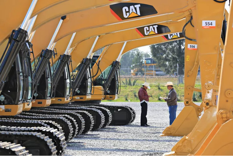 Used Middle Size Caterpillar 324 Hydraulic Excavator Original Components 24 Tonnage