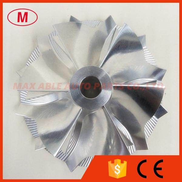 TD05HR 16G6-9T reverse 49.28/65.00mm 6+6 blades 49179-44100 high performance Turbo Billet/milling/Aluminum 2618 compressor wheel for 49178-01500/49178