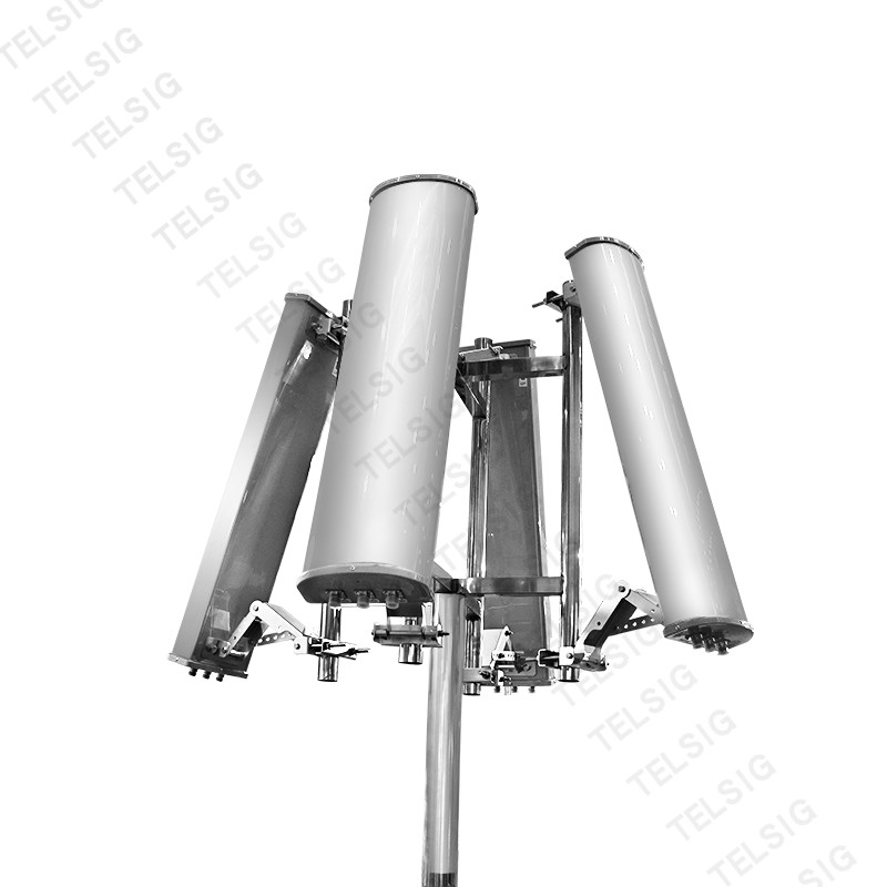 High Gain Two Way Radio Base Station Antenna 800 - 2600MHZ Frequency Optimized Size